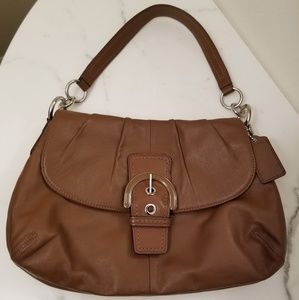 Leather brown Coach purse